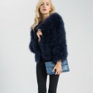 Real Fur Coat Jacket Women Rabbit Winter Short Overcoat New Outwear Genuine Warm