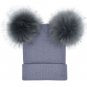 Hat Women Fur Winter Warm Ski Cap Beanie Knit Crochet Pom Girls Fashion Ball