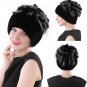 Winter Fur Women Hat Real Rabbit Warm Cap Beanie Beret Knitted Fashion Ladies