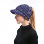 Ponytail Winter Hat Cap For Women Girl Knit Warm Beanie Messy High Bun Skull