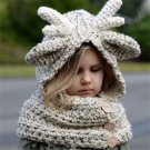 Winter Hat Baby Kids Scarf Gloves Warm Wool Clothes Moose Cap Knit Beanie Elk