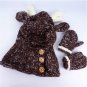 Winter Hat Baby Kids Scarf Gloves Warm Wool Clothes Moose Cap Knit Beanie Elk