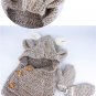 Winter Hat Baby Kids Scarf Gloves Warm Wool Clothes Moose Cap Knit Beanie Elk