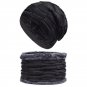 Winter Hat And Scarf Set For Men Women Scarves Knitted Fur Ski Warm Cap Beanie