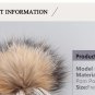 Winter Pompom Hat For Kids Girls Boy Real Fur Ball Knitted Warm Cap Beanie New