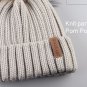 Winter Pompom Hat For Kids Girls Boy Real Fur Ball Knitted Warm Cap Beanie New