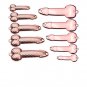 5 Pcs Lot Fishing Lure Spoon Penis Bait Hook Metal Tackle Dick Treble Spinner