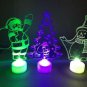 LED Christmas Tree Decor Xmas Gift Santa Claus Snowman Ornament Party Table Glow