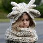 Winter Hat Baby Kids Scarf Gloves Warm Wool Clothes Moose Cap Knit Beanie Elk