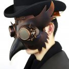 Mask Beak Costume Plague Doctor Steampunk Bird Leather Halloween Gothic Cosplay