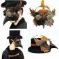 Mask Beak Costume Plague Doctor Steampunk Bird Leather Halloween Gothic Cosplay