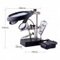 Welding Magnifying Glass LED Light 10x Auxiliary Clip Magnifier Hand Soldering