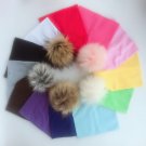 Winter Kids Hat Cap Baby For Boy Girls Cotton Newborn Photography Pom Pom Fur