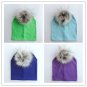Winter Kids Hat Cap Baby For Boy Girls Cotton Newborn Photography Pom Pom Fur