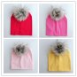 Winter Kids Hat Cap Baby For Boy Girls Cotton Newborn Photography Pom Pom Fur