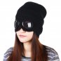 Winter Knitted Hat With Glasses Warm Beanies Skull Ski Women Men Cap New