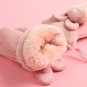 Winter Women Gloves Soft Warm Mittens Fingerless Faux Rabbit Fur Knitted New