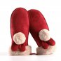Winter Women Gloves Soft Warm Mittens Fingerless Faux Rabbit Fur Knitted New