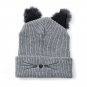 Women Winter Hat Cat Ear Style Warm Girls Cap Knit Ski Beanie Fur Baggy Slouch