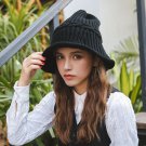 Winter Women Hat Wool Knit Warm Ski Cap Knitted Beanie Xmas Gift Black Slouchy