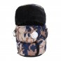 Winter Bomber Hat For Men Women Warm Ski Mask Camouflage Trapper Fur Aviator Ear