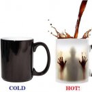 Color Changing Cup Coffee Tea Mug Walking Dead Ceramic Heat Magic Sensitive Gift