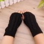 Women Gloves Winter Arm Warmer Knitted Long Fingerless Mitten Thermal Fashion