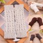 Women Gloves Winter Arm Warmer Knitted Long Fingerless Mitten Thermal Fashion