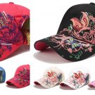 Baseball Cap For Women Summer Sun Hat Embroidered Butterfly Cotton Snapback New