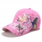 Baseball Cap For Women Summer Sun Hat Embroidered Butterfly Cotton Snapback New