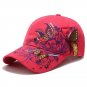 Baseball Cap For Women Summer Sun Hat Embroidered Butterfly Cotton Snapback New