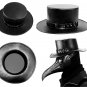 Steampunk Leather Hat Plague Doctor Black Cap Carnaval Festivals Party Halloween
