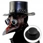 Steampunk Leather Hat Plague Doctor Black Cap Carnaval Festivals Party Halloween