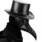 Steampunk Leather Hat Plague Doctor Black Cap Carnaval Festivals Party Halloween