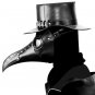 Steampunk Leather Hat Plague Doctor Black Cap Carnaval Festivals Party Halloween