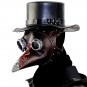 Steampunk Leather Hat Plague Doctor Black Cap Carnaval Festivals Party Halloween