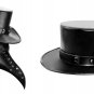 Steampunk Leather Hat Plague Doctor Black Cap Carnaval Festivals Party Halloween