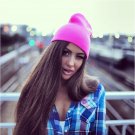 Beanie Winter Hat Women Girl Cotton Blend Knit Warm Cap Beanie Ski Cuff Slouchy