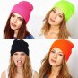 Beanie Winter Hat Women Girl Cotton Blend Knit Warm Cap Beanie Ski Cuff Slouchy