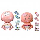 Newborn Baby Party Balloons Foil Birthday Pink Blue Girl Boy Shower Decoration
