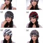 Natural Rabbit Fur Hat For Women Beanies Genuine Warm Winter Cap Knitted Pom Pom