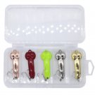 5pcs/lot Fishing Lure Spoon Bait Tackle Spinner Bass Predatory Artificial Fish