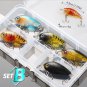 5/8/10pcs Fishing Lure Set Minnow Bait Wobbler Crankbaits With Box Treble Hooks
