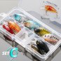5/8/10pcs Fishing Lure Set Minnow Bait Wobbler Crankbaits With Box Treble Hooks