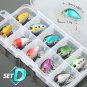 5/8/10pcs Fishing Lure Set Minnow Bait Wobbler Crankbaits With Box Treble Hooks