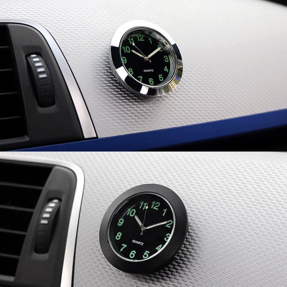 Clock Car Air Vent Quartz Auto Mini Digital Watch Interior Luminous Decoration