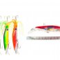 6Pcs/Lot Fishing Minnow Lure Crankbait Sea Calmar Artificial Bait Tackle Hooks