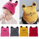 Newborn Baby Hat Kids Winter Cartoon Cat Beanie Knitted Warm Cap For Girls Boys