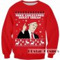 Christmas Sweatshirt Men Women Pullover Print Funny USA President Donald Trump