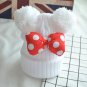 Pom Pom Baby Girls Hat Winter Beanie Knitted Warm Cap Cartoon Mickey Knit Fur